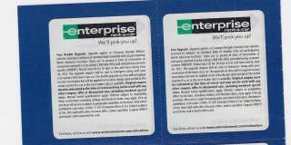 Enterprise Car Rental Coupons EXP 6/30/2013 FREE DOUBLE Upgrade 