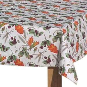  Leaves and Berries Cafe Table Cloth: Home & Kitchen
