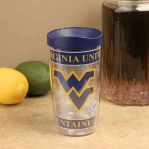   West Virginia Mountaineers 16oz. Wrap Tumbler with Travel Lid: Sports