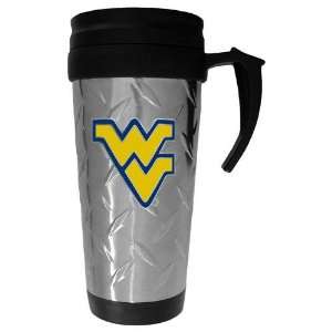 West Virginia Mountaineers NCAA Diamond Plate Travel Mug:  
