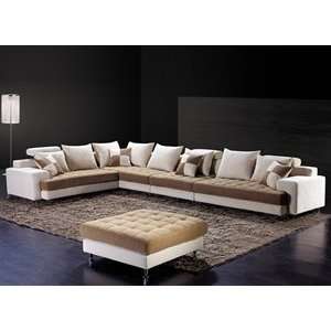  EHO Studios L 832 136 White Sectional