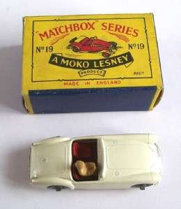 MATCHBOX MOKO LESNEY 19b MG MGA SPORTS CAR, 1958, RARE!  