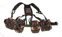   Green and Woodland Camoflauge PLCE Webbing Sets, Yokes and Pouches
