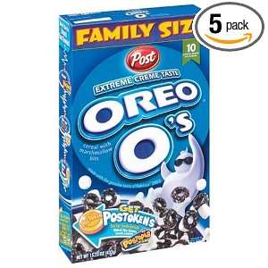 Post Oreo OS Cereal with Marshmallow Bits, 15.25 Ounce Boxes (Pack of 