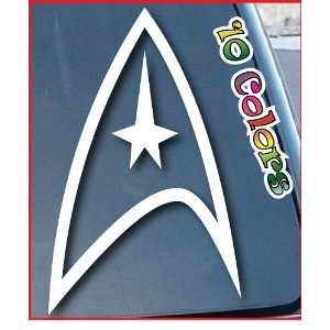  Star Trek Federation Car Window Decal Sticker 5 Tall 