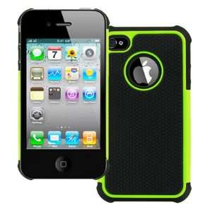  EMPIRE Apple iPhone 4 / 4S Armor Case Cover (Neon Green 