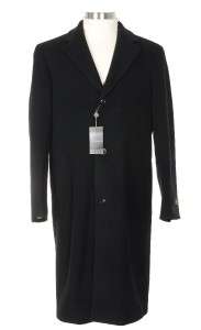 1,095 Joseph Abboud Mens 50L Charcoal 100% Cashmere Overcoat Top Coat 