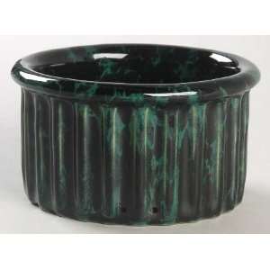  Bennington Potters Agate Black & Green Ramekin, Fine China 