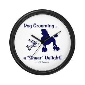  Grooming Shear Delight Dog Wall Clock by CafePress: Home 