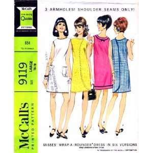   Pattern Misses Three Armhole Wrap Around Dress Size 16   18 Arts