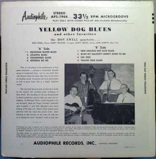 DON EWELL QUARTET yellow dog blues LP VG+ APS 5966 1st Press Red Wax 