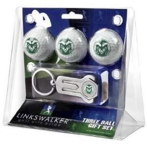   State Rams 3 Golf Ball Gift Pack w/ Hat Clip   NCAA College Athletics