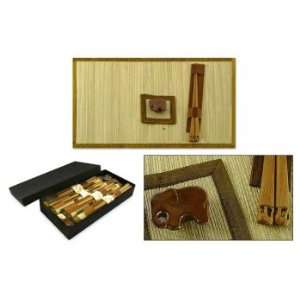  Rush placemats and chopsticks, Inner Mind (set for 4 