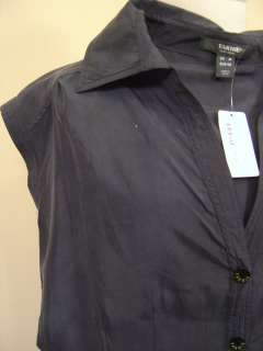 Yarnie Black Short Sleeve Silk Romper Sz M NWT $305  