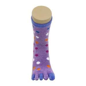  Purple Fun Furry Toe Socks Size 9 11 