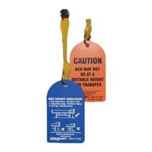 Ableware 718060005 Yellow Plastic Bed Tag Attachment Strap, Bag of 6 