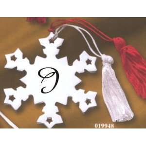    Metal Snowflake Ornament with the Letter I: Everything Else