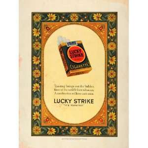 1926 Ad Lucky Strike Cigarettes Decorative Illustration   Original 