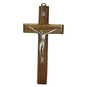  Crucifix   Wood Wall Cross   8 Height: Home & Kitchen