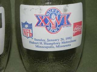 Football Glass Coke Superbowl XXVI & Pepsi Armchair QB  