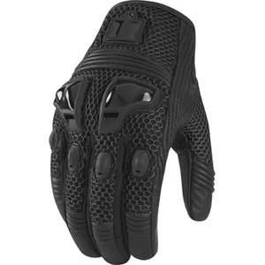 Icon Justice Mesh Womens Gloves Stealth Black Automotive