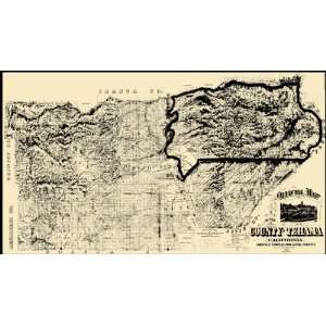   COUNTY CALIFORNIA (CA) BY H.B. SHACKELFORD 1887 MAP