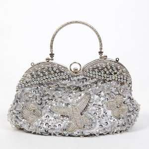  Lady Elegant Tote Handbag Hand Shoulder Bag Silver: Baby