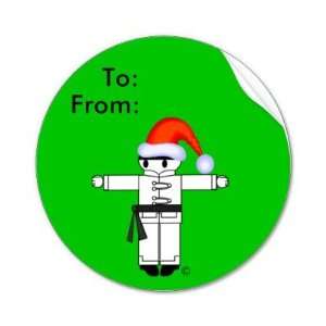  Kung Fu Kid Martial Arts Christmas Gift Tags: Health 