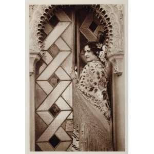  1928 Sevillana Spanish Woman Folk Costume Shawl Seville 