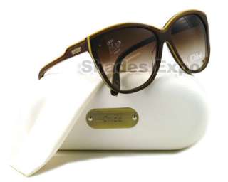 NEW CHLOE SUNGLASSES CL 2181 BROWN C02 CL2181 WAYFARER  