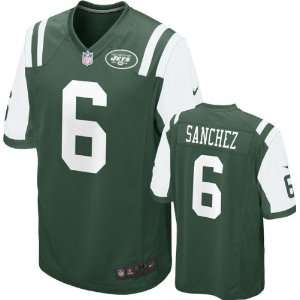  Mark Sanchez Youth Jersey: Home Green Game Replica #6 Nike 