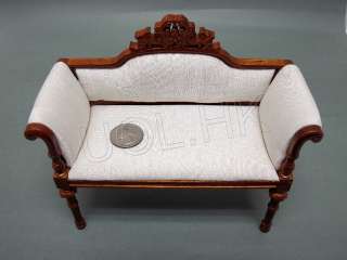 Miniature couch for barbie or 1:6 scale doll  