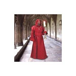 Red Monk Robe and Hood Costume. Wizard, Priest, Mage, or Cardinal Robe 