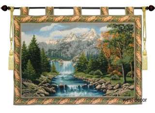 Rocky Mountain WALL HANGING TAPESTRY FREE TASSEL 32x47  