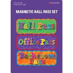  Magnetic Hall Pass Set 3 Pcs: Office Products