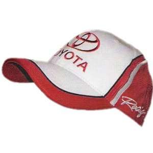  TOYOTA WITH BUG FULL MESH RED WHITE HAT: Sports & Outdoors