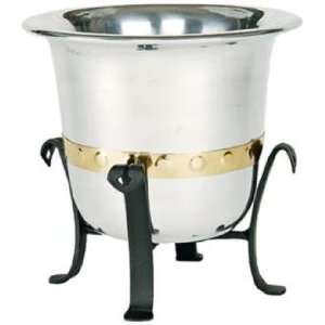   Powdercoat Metal Wine Chiller Bucket Stand Only: Kitchen & Dining