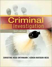 Criminal Investigation, (1133018920), Christine Hess Orthmann 