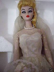 PORCELAIN BARBIE DOLL WEDDING PARTY 1959 REPRO #2641 LE  