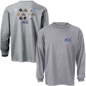  ACC Conference Ash Helmet Long Sleeve T shirt Sports 