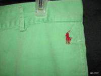 RALPH LAUREN Green Logo POLO Capri Crop Jeans Pant 14 L  