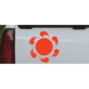   Flaming Balls Tribal Car Window Wall Laptop Decal Sticker: Automotive