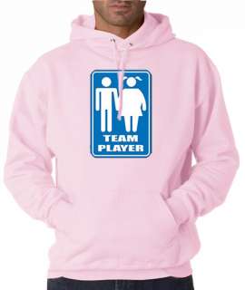Team Player Funny Fat Girl 50/50 Pullover Hoodie  