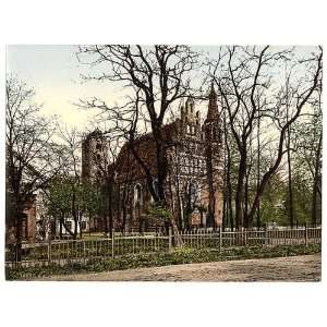 Photochrom Reprint of Garnisons Church, Bromberg, Silesia 