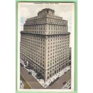    Postcard Ambassador Hotel New York City 1933 