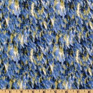  44 Wide Spring Eternal Texture Blue/Sage Fabric By The 