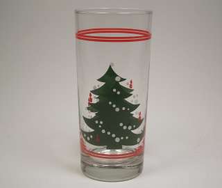 Waechtersbach Germany Red Christmas Tree Cooler Glass Glasses Green 