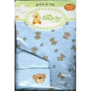 Suzys Suzys Zoo Baby Clothes Boof Gown and Cap 0 3 Months