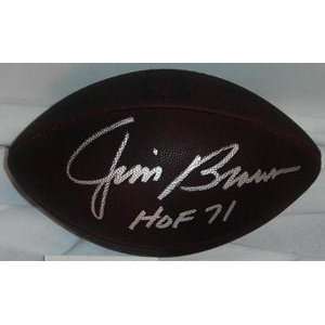  Jim Brown Signed Official Wilson Duke Football: Sports 
