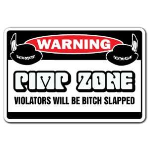   ZONE Warning Sign signs funny player rapper gift Patio, Lawn & Garden